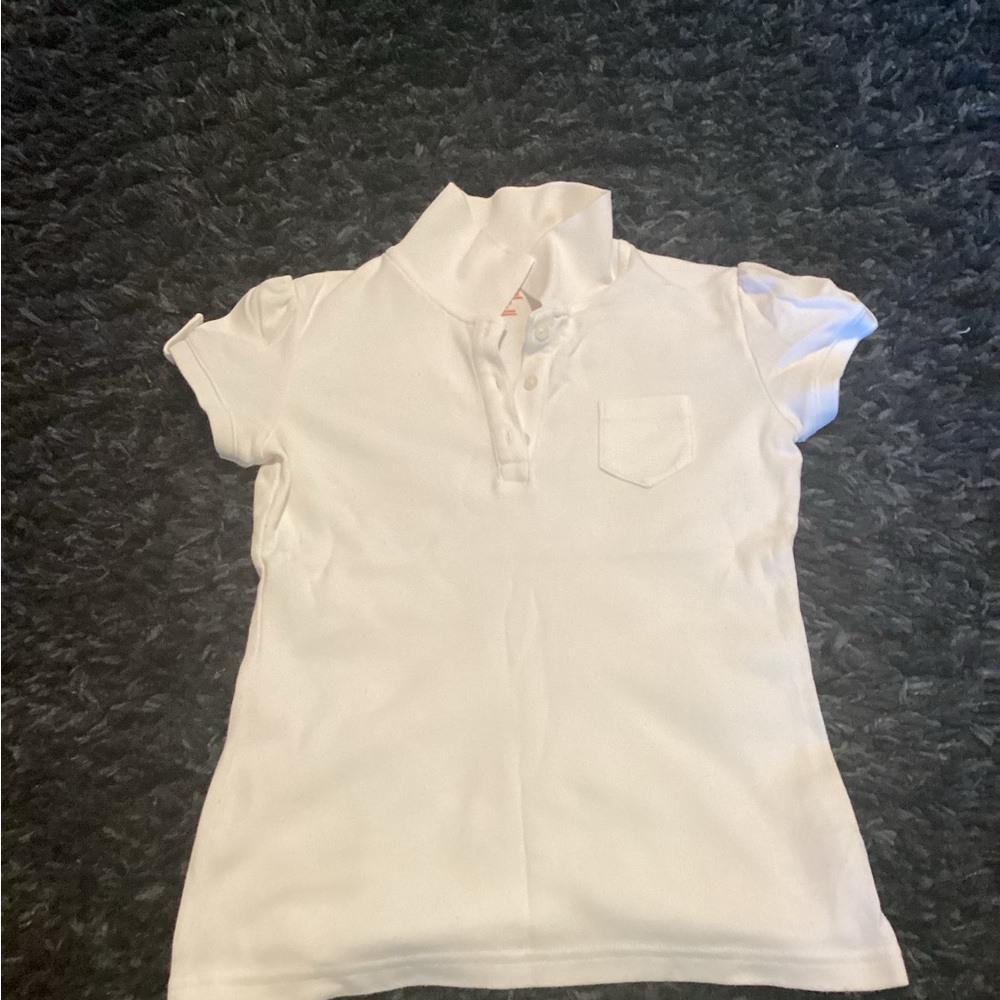 Cat & Jack White Polo Shirt Classic Style